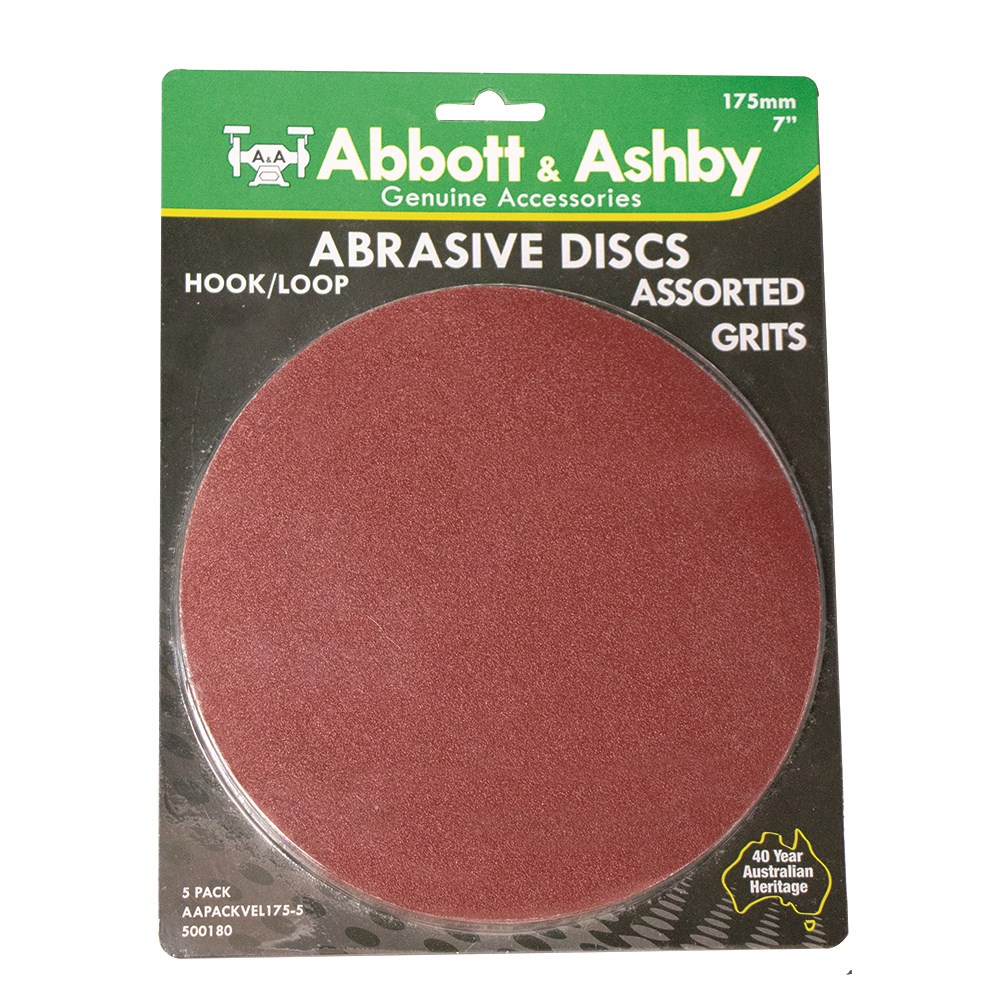 [160-AAPACKVEL175-5] HOOK & LOOP DISC & PAD PACK - 5 PIECE - VARIOUS GRITS