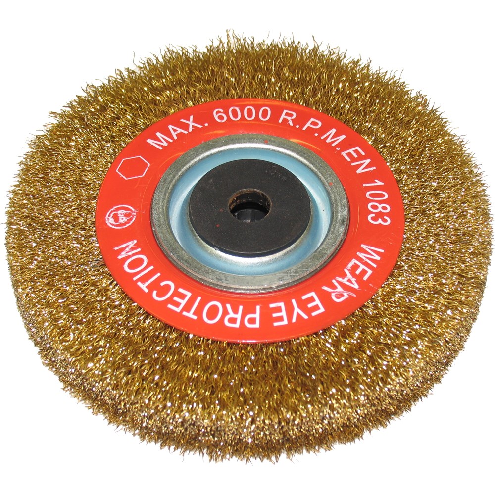 WHEEL WIRE CRIMPED 200 x 25MM 16MM BORE