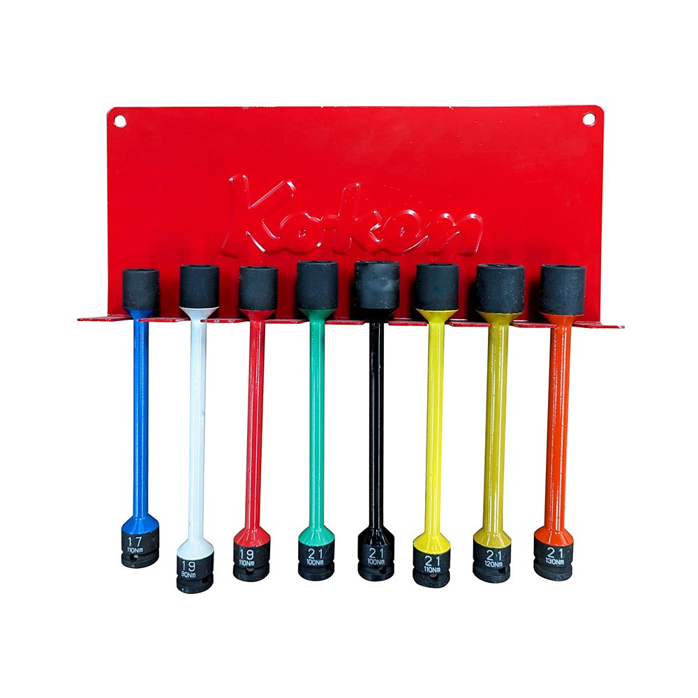 Ko-ken 14101MP - Impact Torsion Bars with Metal Wall Hanger - 8 Piece