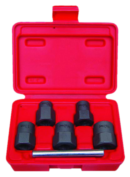 5 Piece 3/8 Inch Drive Twist Sockets 27mm Long 10,11,13,14,16mm