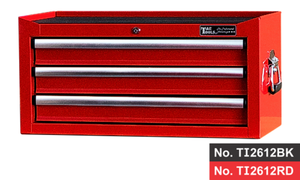 [59E-TI2612RD] 26"  3 Drawer Intermediate Chest- Red