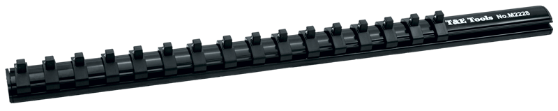 [59E-M2228] 16Pc. x 1/4 Inch Drive Magnetic Socket Rail 420mm