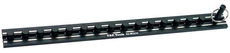 15Pc. x 3/8 Inch Drive Magnetic Socket Rail 300mm