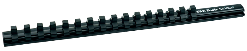16Pc. x 3/8 Inch Drive Magnetic Socket Rail 420mm