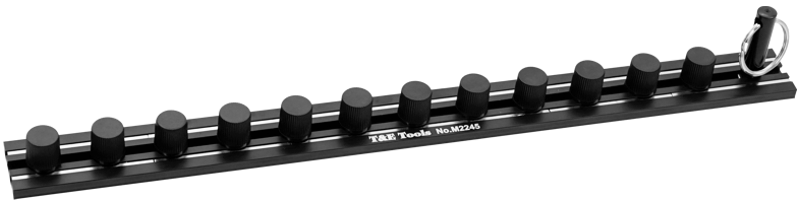 [59E-M2245] 12Pc. x 1/2 Inch Drive Magnetic Socket Rail 300mm