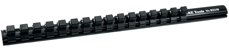 [59E-M2248] 16Pc. x 1/2" Drive Magnetic Socket Rail 420mm