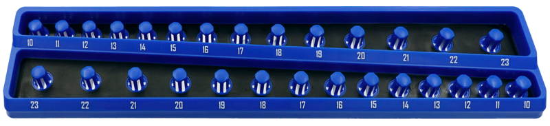 1/2 Inch Drive Metric Twist-Lock Socket Tray 10-23mm