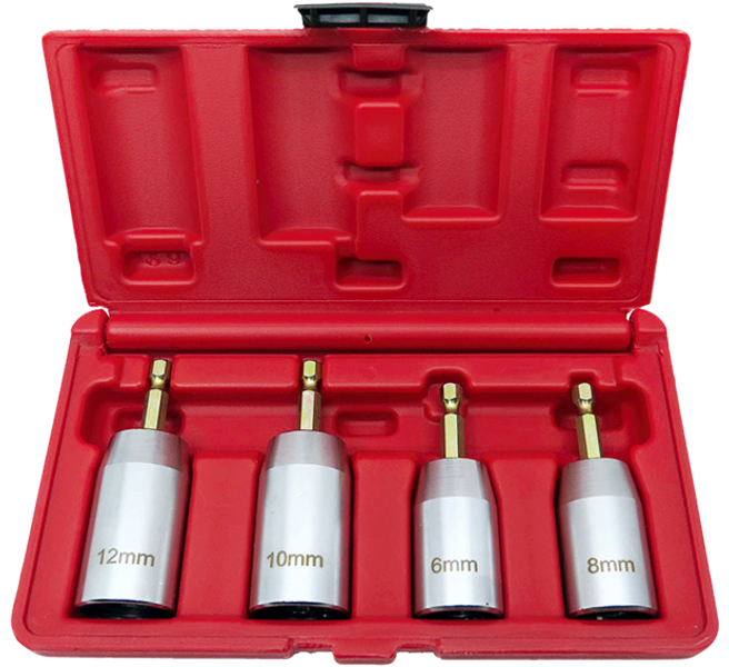 [159-5060] 4 Piece Stud Puller Socket 1/4"Hex Drive