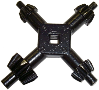 [59E-R104] Large 4 Way Master Chuck Key