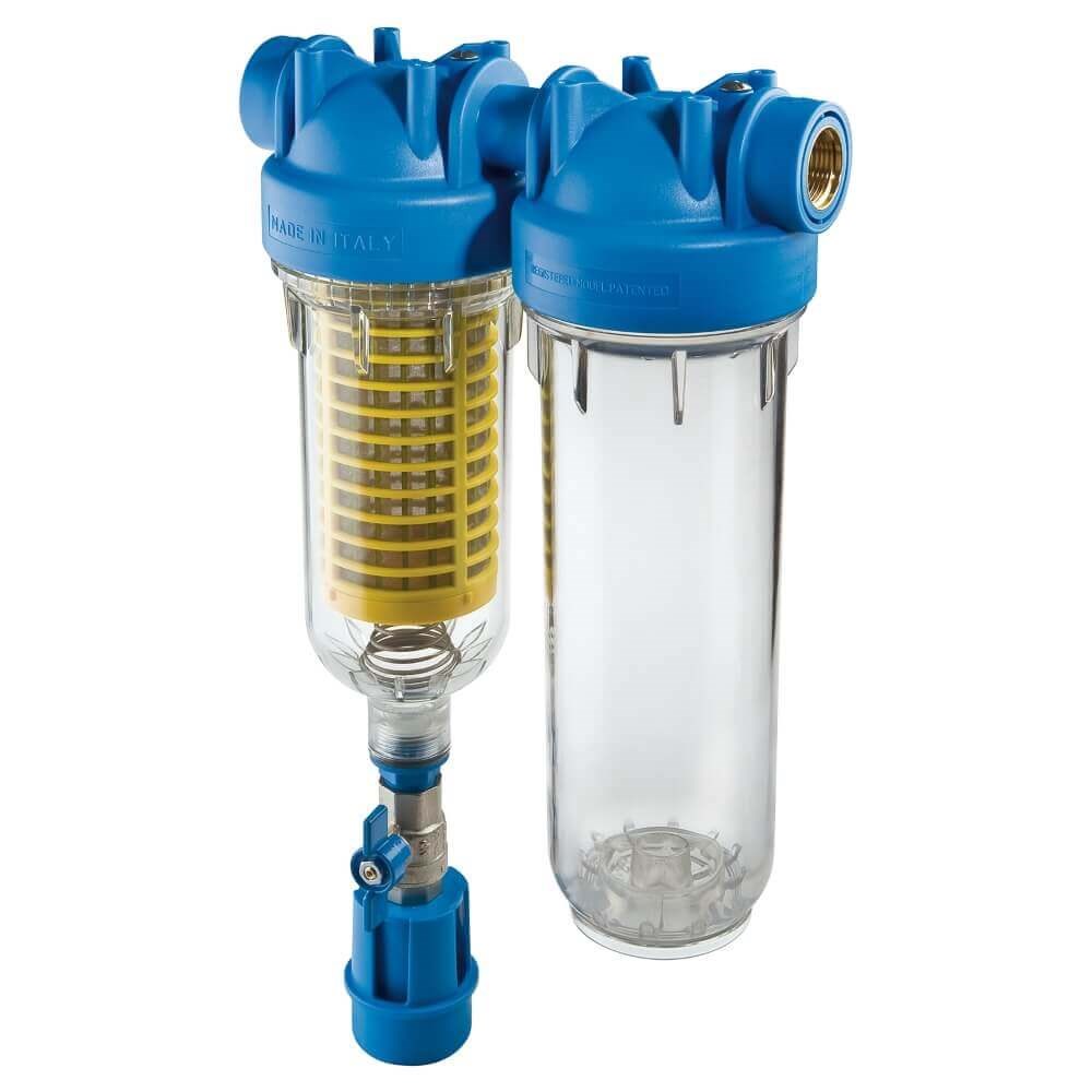 Hydra DUO 10" Standard Clear Self Cleaning Sediment Filter 90mic (Excluding 10" Standard Cartridge)