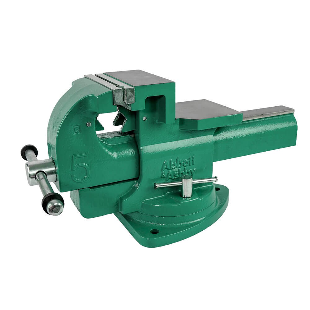 Abbott & Ashby 5" (125mm) Heavy Duty Bench Vice Quick Release with 360 Degree Swivel Base