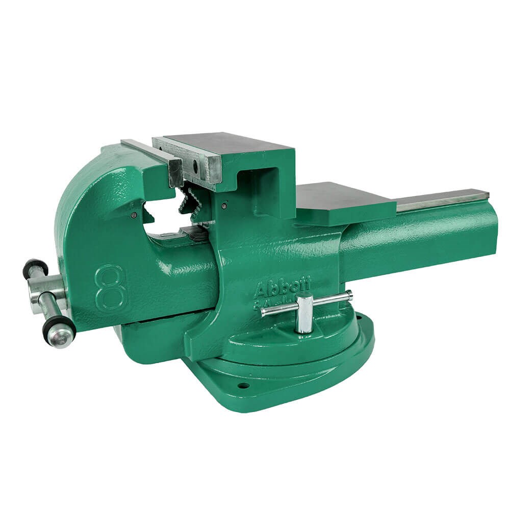 [160-ATBVHD200] Abbott & Ashby 8" (200mm) Heavy Duty Bench Vice Quick Release with 360 Degree Swivel Base