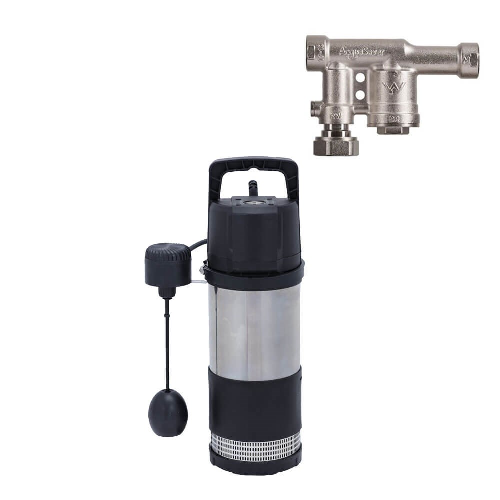 [160-A2-AUTOSUB] A2-AUTOSUB - Rain Harvesting AcquaSaver Kit Cleanwater 100L/Min 46M 750W