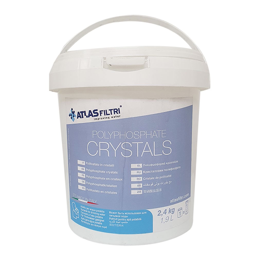 [160-ATF-REFILLPOLYPHOSPHATE] Atlas Filtri Refillable Resin - Polyphosphate Crystals - 10" BIG