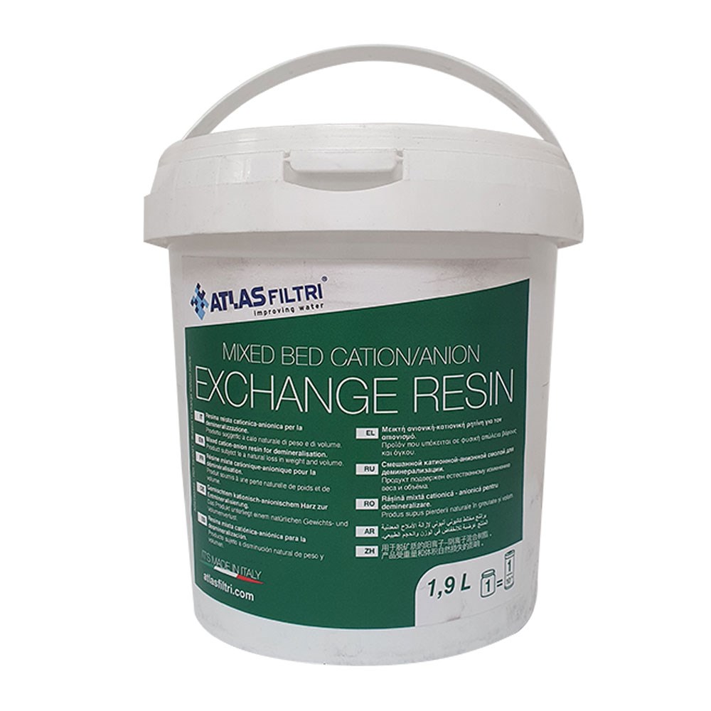 [160-ATF-REFILLMIXEDBEDCATIONANIONE] Atlas Filtri Refillable Resin Mixed Cation & Anion Exchange Resin - 10"BIG
