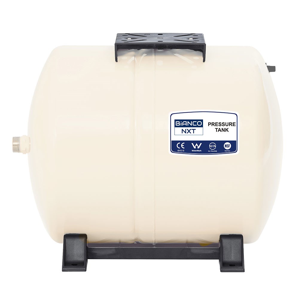 BIA-BPT-60H - Bianco Pressure Tank 60 Litre Horizontal Almond  4 Bar Pre-Charge