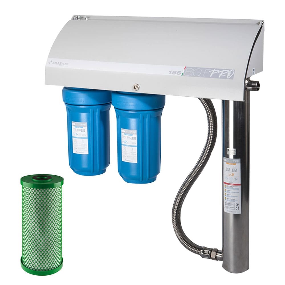 [160-ATF-BIGFPRO156-C] Atlas Filtri Big F Pro 156 with 5 Mic Carbon 10" BIG - UV Filtration System