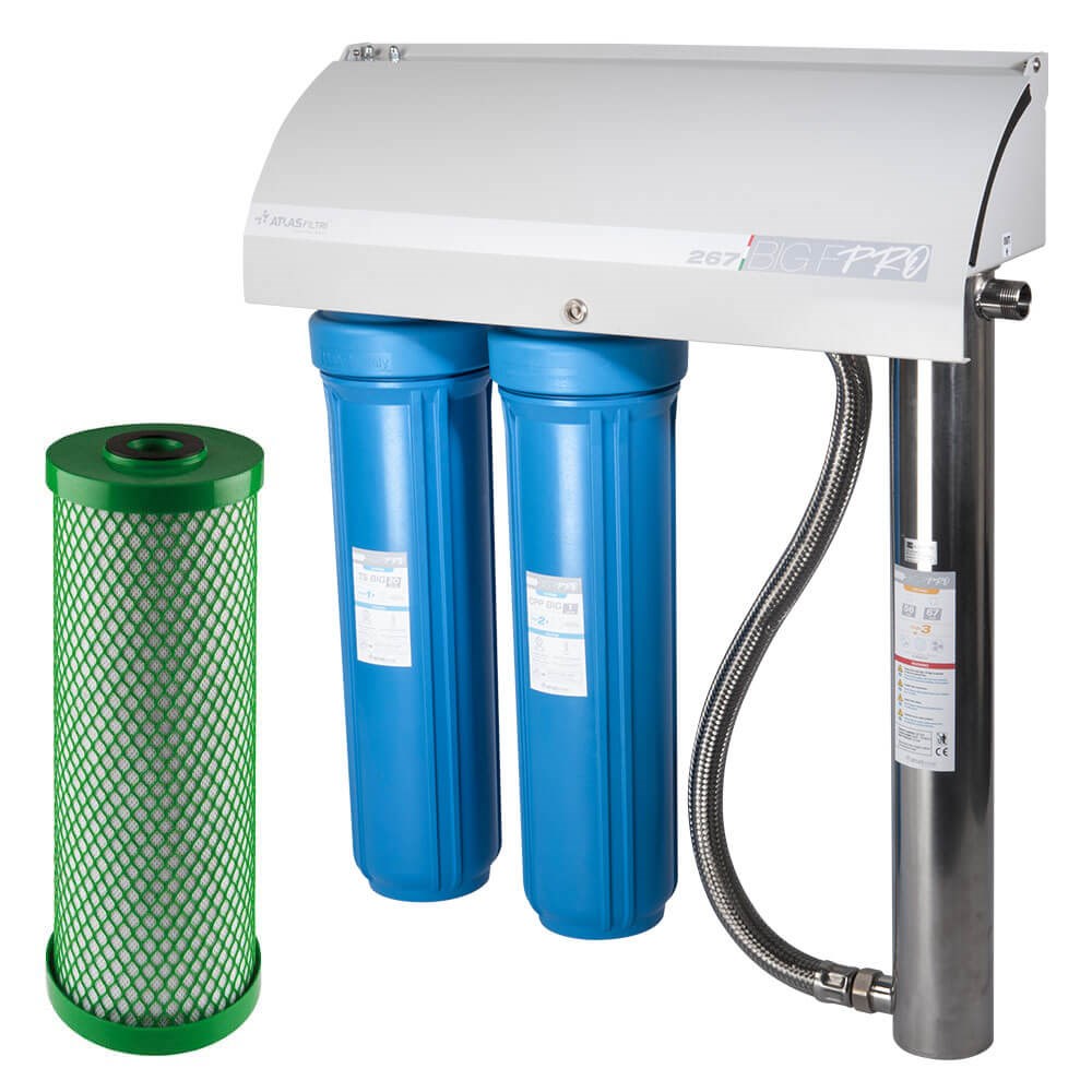 [160-ATF-BIGFPRO267-C] Atlas Filtri BIG F Pro 267 with 5 Mic Carbon 20" BIG - UVFiltration System