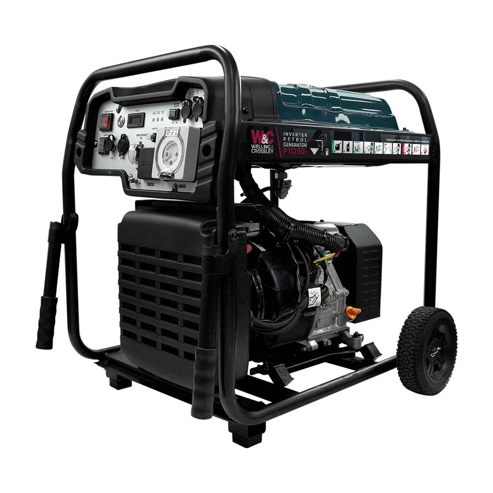 [160-WC-P11250I] WC-P11250i Welling & Crossley 11.25 kVA (9 000W) Open Frame Inverter Petrol Generator with E-Start