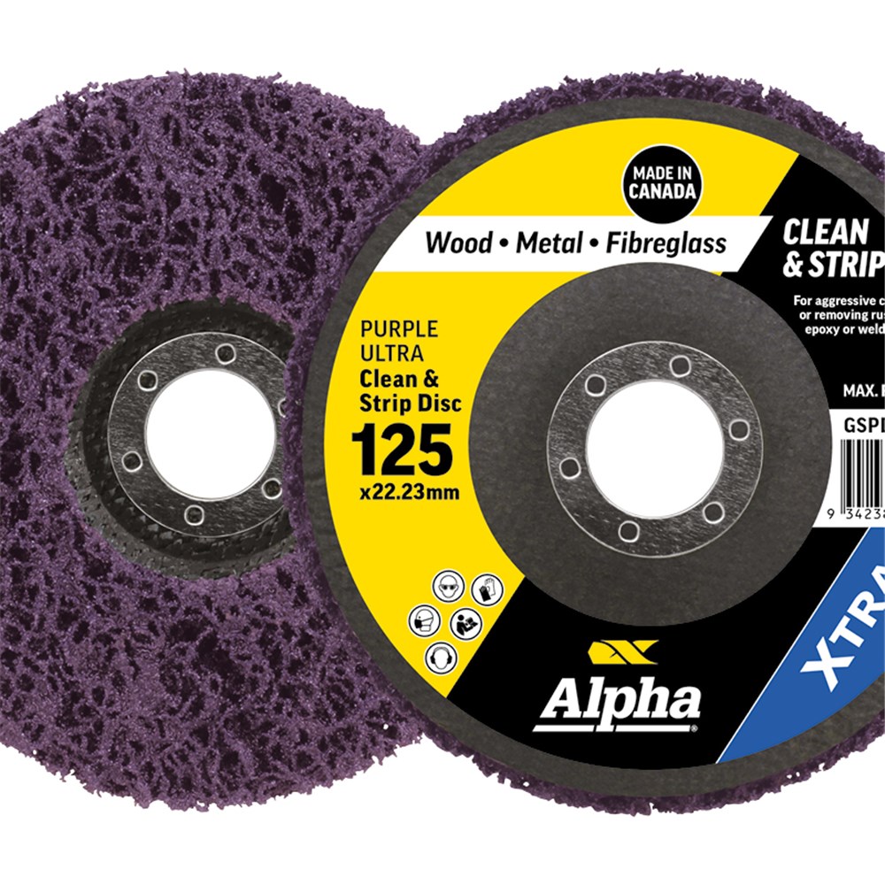 [170-CGSPD125PU] Clean & Strip Disc 125mm Purple ultra XTRA Carded