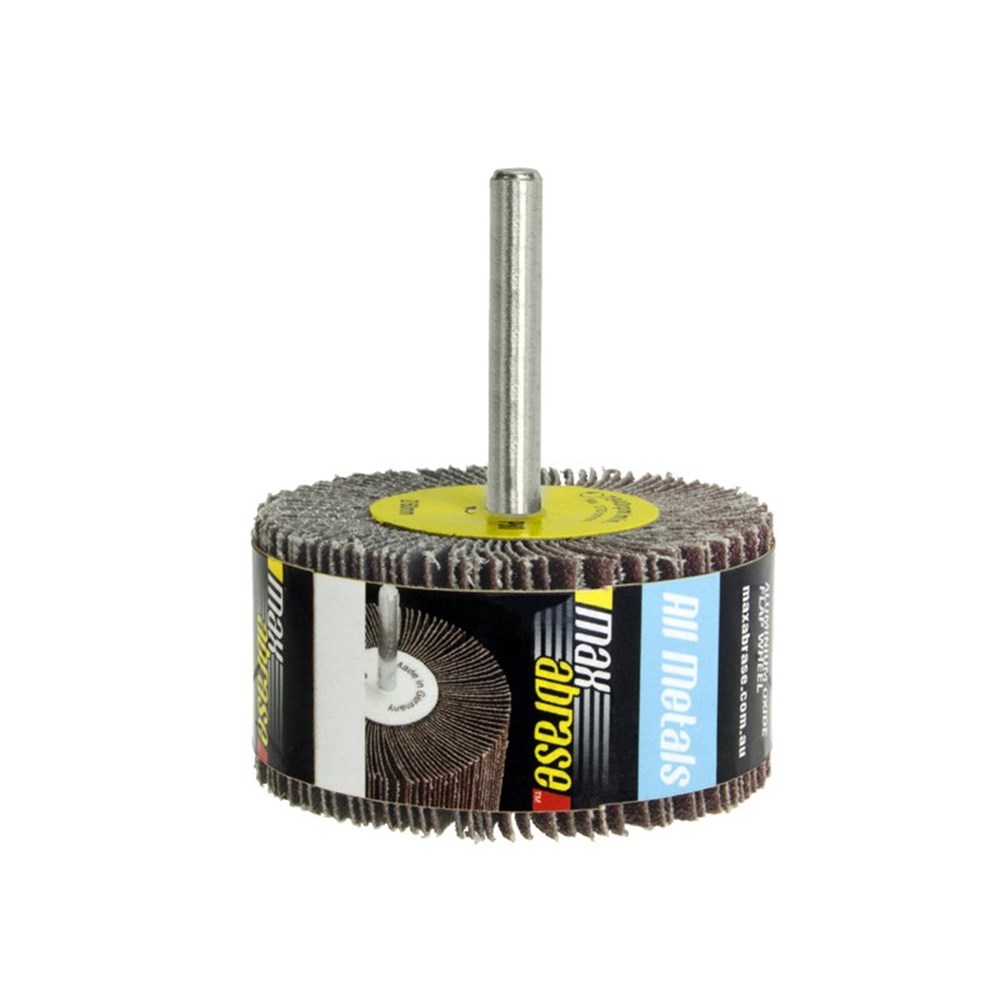 [170-GFWA603080] Flap Wheel Mounted 60 x 30 x 6mm A80 Grit AlOx Bulk