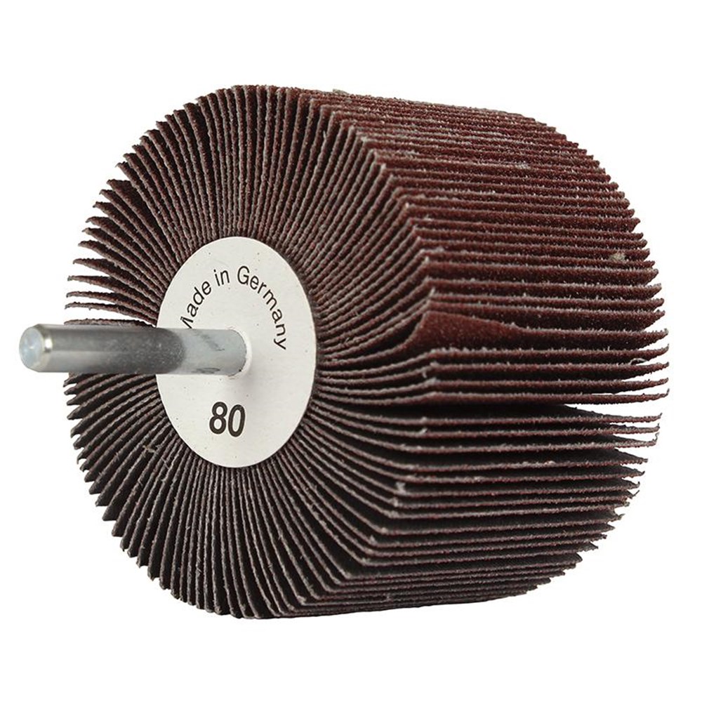 [170-GFWA7550120] Flap Wheel Mounted 75 x 50 x 6mm A120 Grit AlOx Bulk