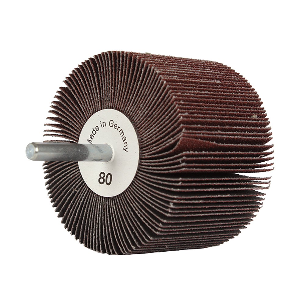 [170-GFWA7550180] Flap Wheel Mounted 75 x 50 x 6mm A180 Grit AlOx Bulk