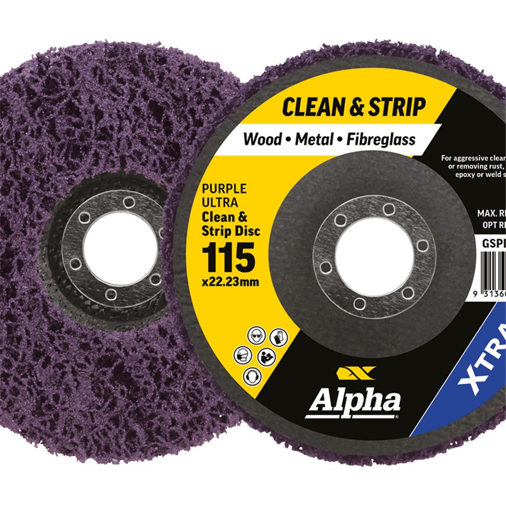 Clean & Strip Disc 115mm Purple ultra XTRA Bulk