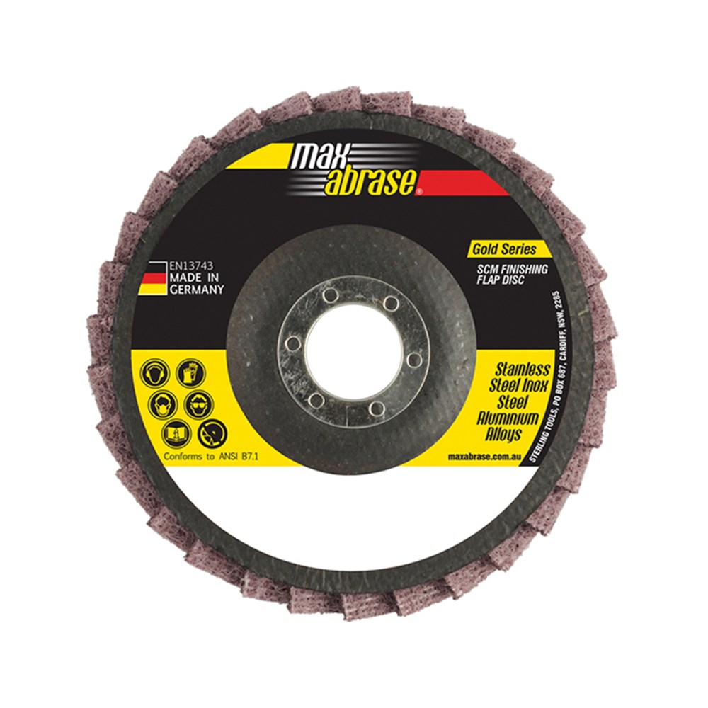 [170-GSPFD125M] Flap Disc Surface Finishing 125mm Medium / Maroon SCM Bulk