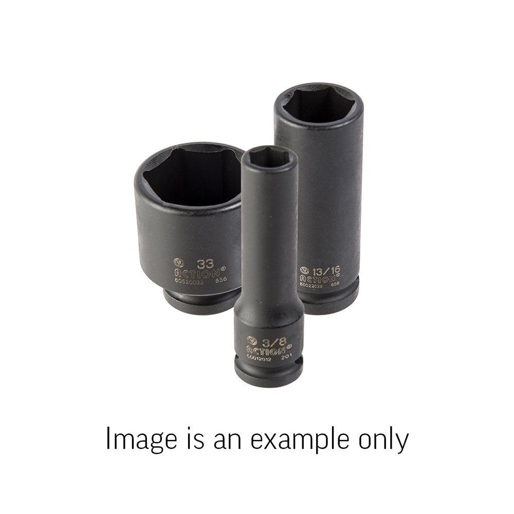 1-1/4" x 1/2 Inch Drive 6-Point Imperial Standard Impact Socket