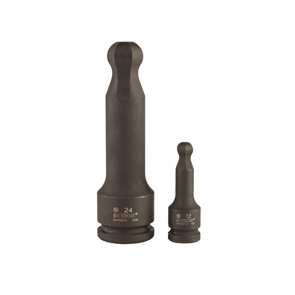 14mm 1/2 Inch Drive Metric 75mm Impact Ball Hex Socket