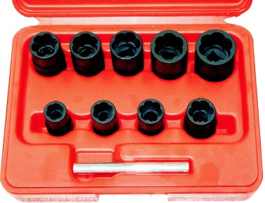 9 Piece 3/8 Inch Drive Twist Socket Set 10 - 19mm