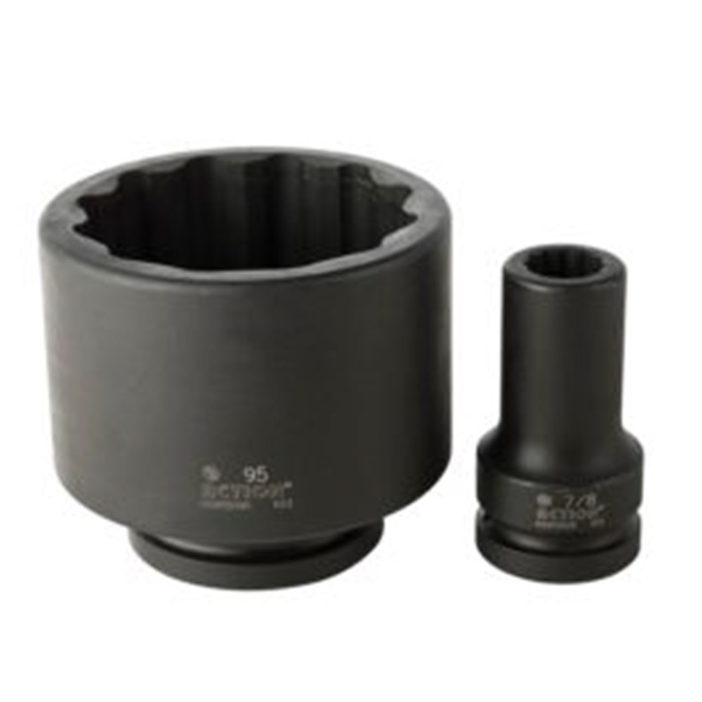 1" x 1 Inch Drive 12-Point Imperial Deep Impact Socket