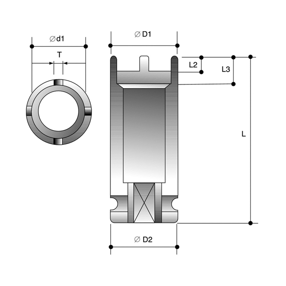 3/4" Drive GU40 Axial Nut Impact Socket