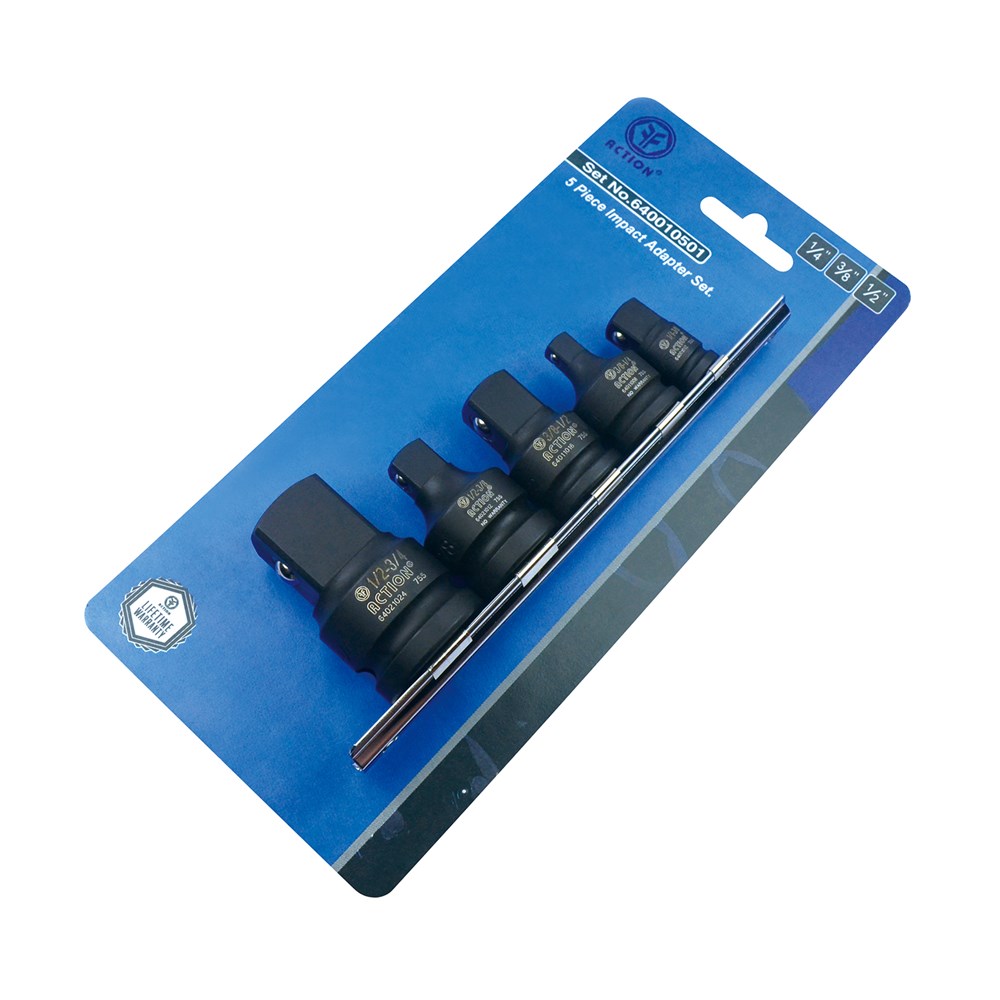5 Piece Steel Ball Impact Adaptor Set - Carton (x20)