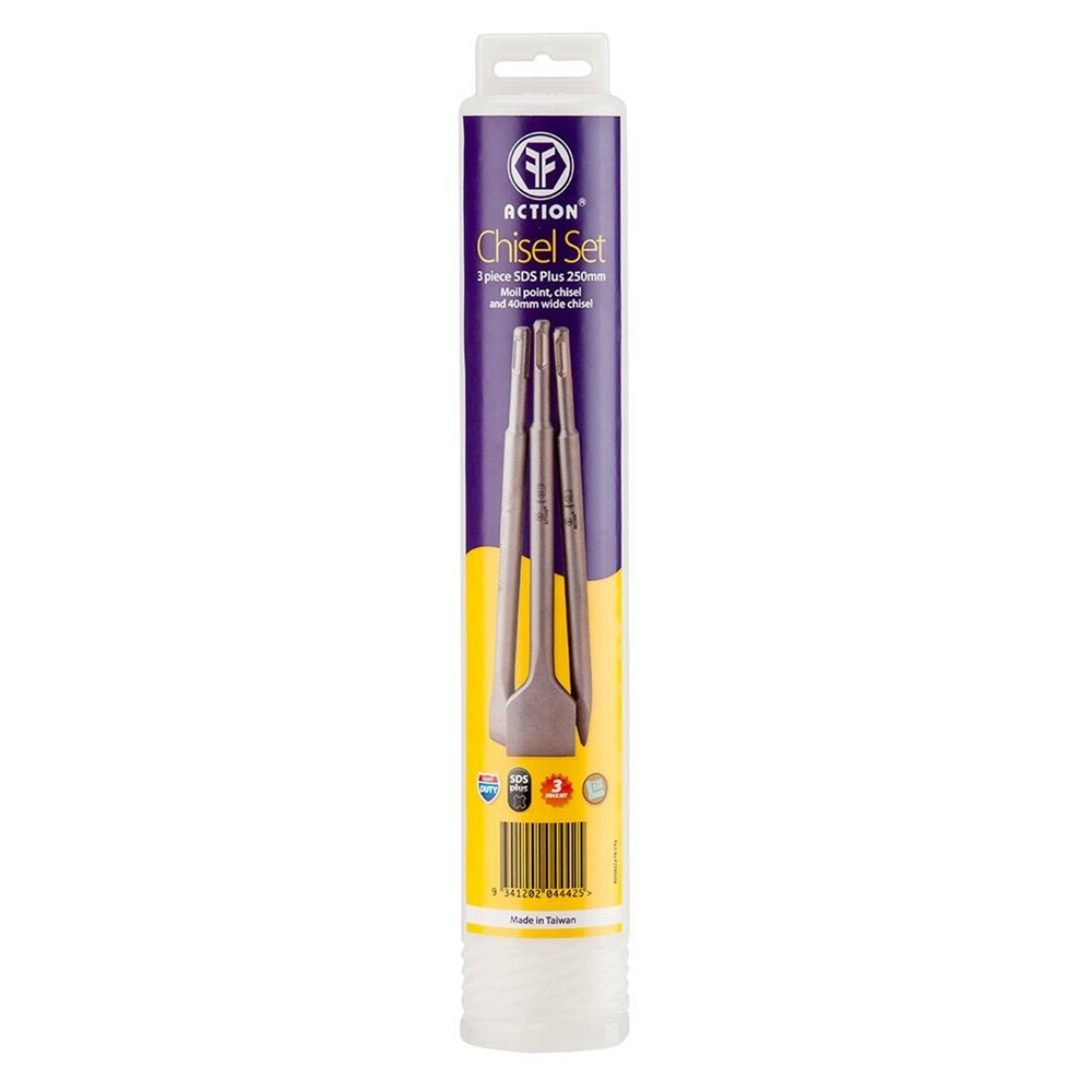 3 Piece SDS Plus Chisel Set - Inner Carton (x10)