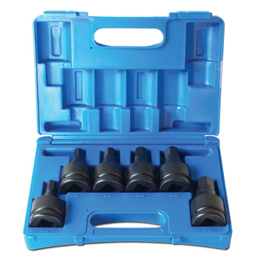6 Piece 1 Drive Hex Socket Metric Set