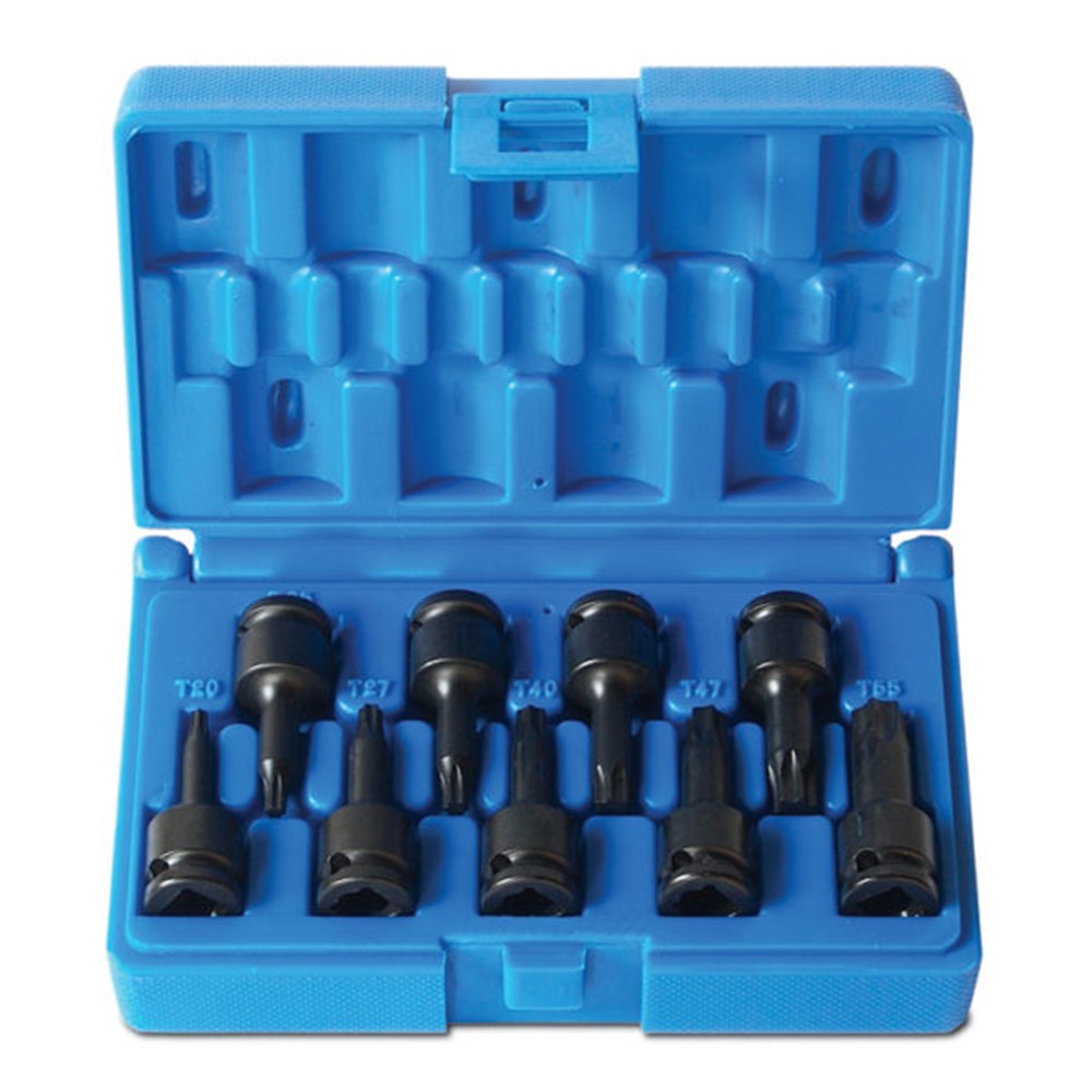 9 Piece 3/8 Inch Drive Internal Torx Driver 50 Long Set