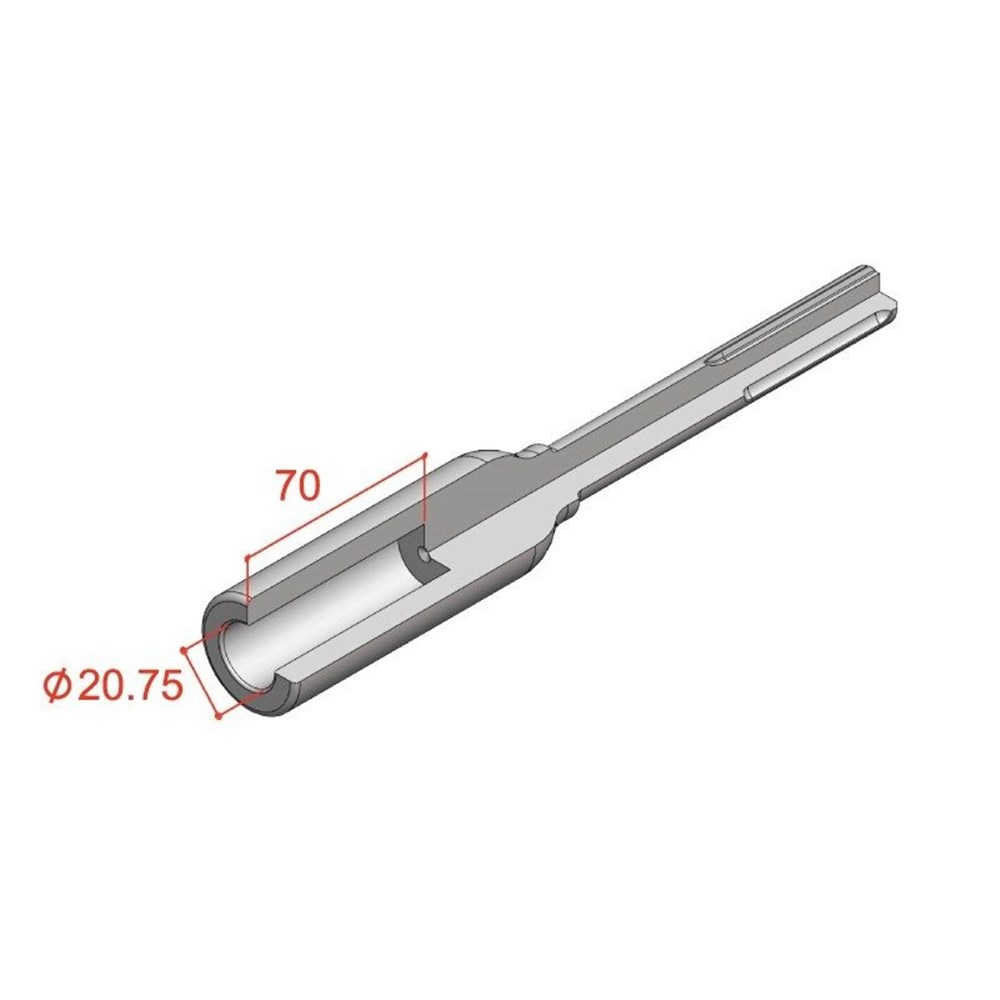 [170-23924250] 3/4" 250mm SDS Max Ground Rod Driver