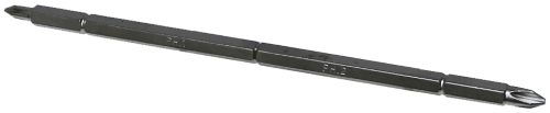 #1 & #2 Phillips Double End 1/4" Hex Bit 175mm L