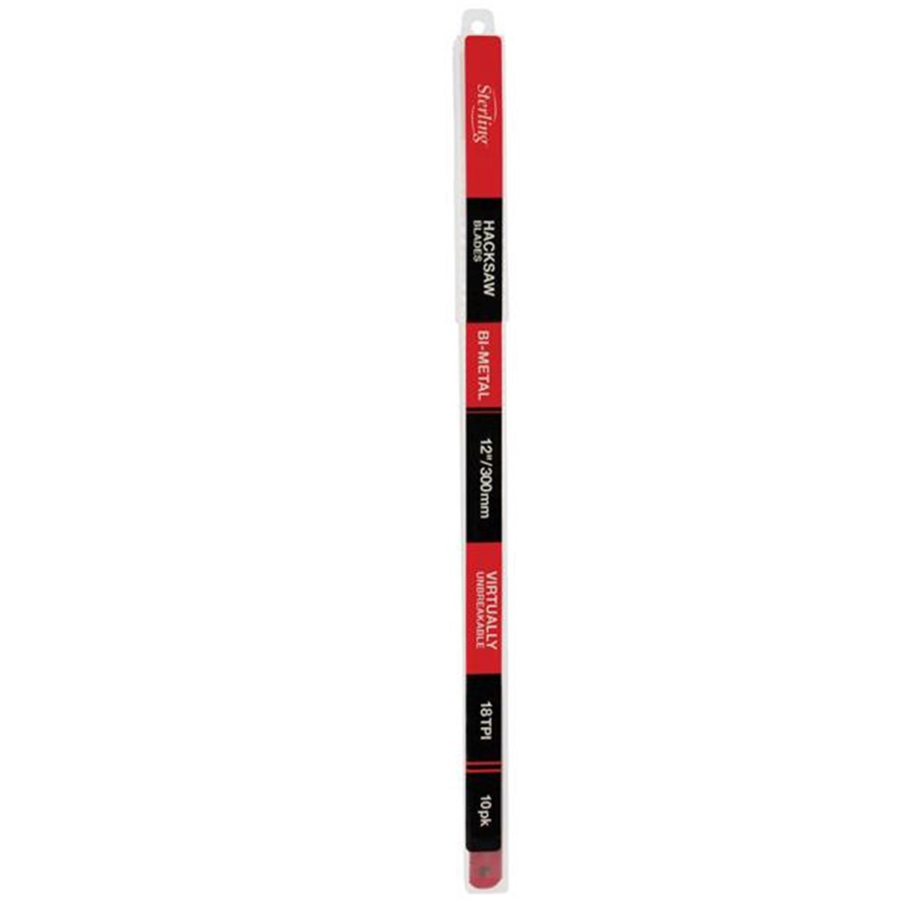 18tpi Hacksaw Blades - Sterling - Tube of 10