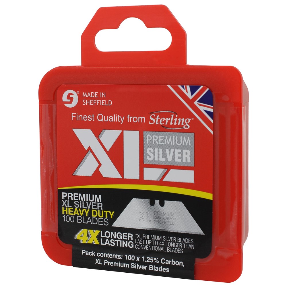 XL Premium Silver Heavy Duty Blades (x100)