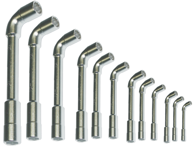 12 Piece 10-19mm 6 Point & 12 Point Hole Through Angle Wrench Set