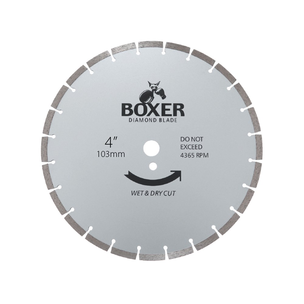 [170-BXR4S] Austsaw/Boxer - 103mm (4in) Diamond Blade Boxer Segmented - 16mm Bore - Segmented