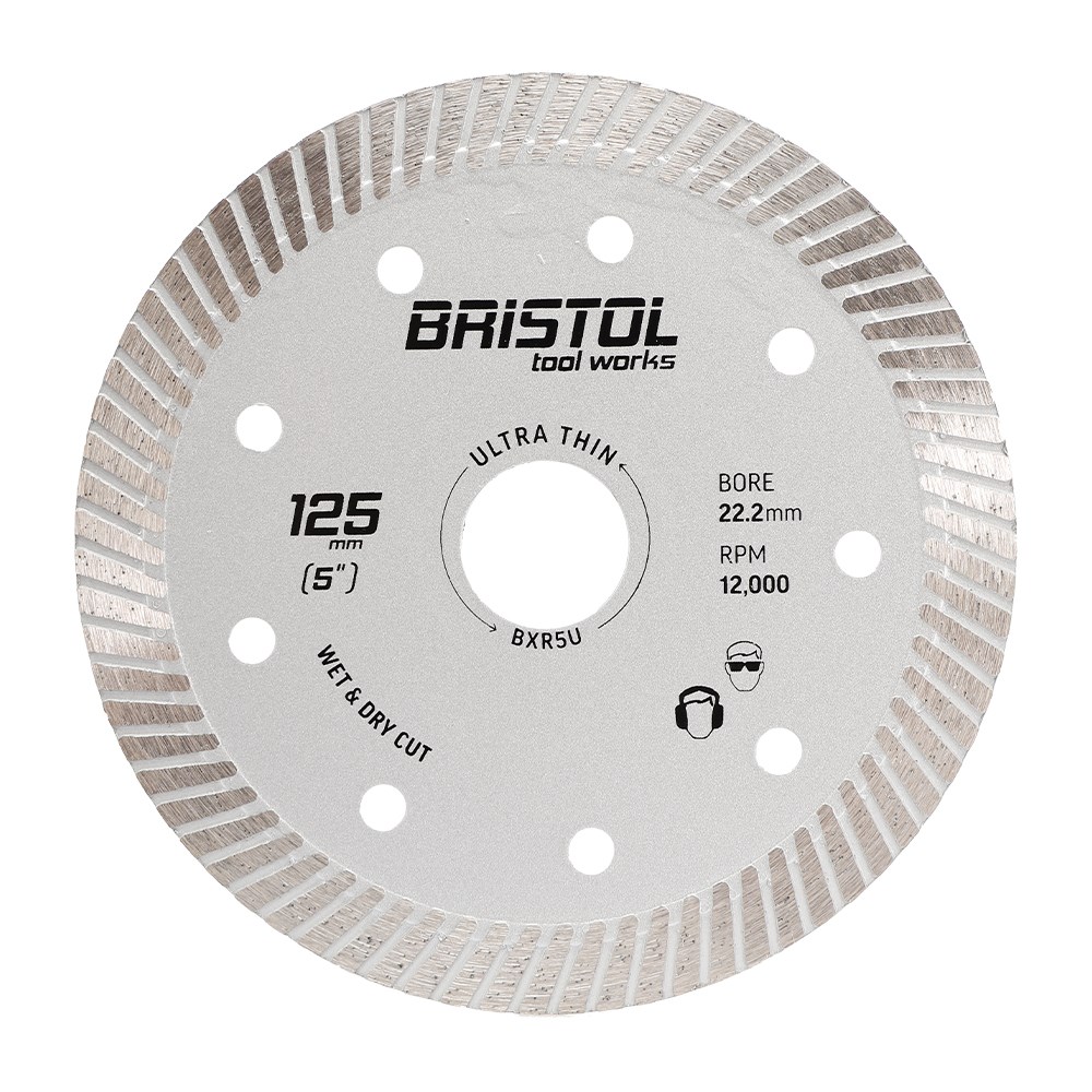 Bristol 125mm (5in) Diamond Blade Boxer Ultra Thin - 22.2mm Bore