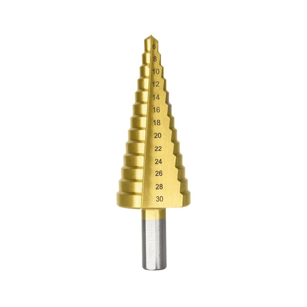 Bristol Step Drill Straight Flute 6-30mm, 13 Step, Carded