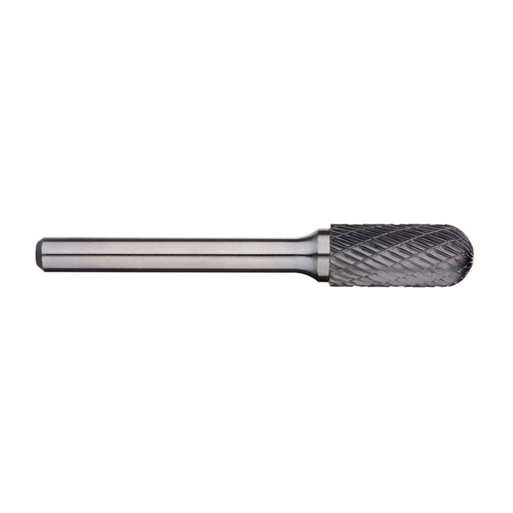 1/4 Inch Cylindrical Ball Nose Carbide Burr