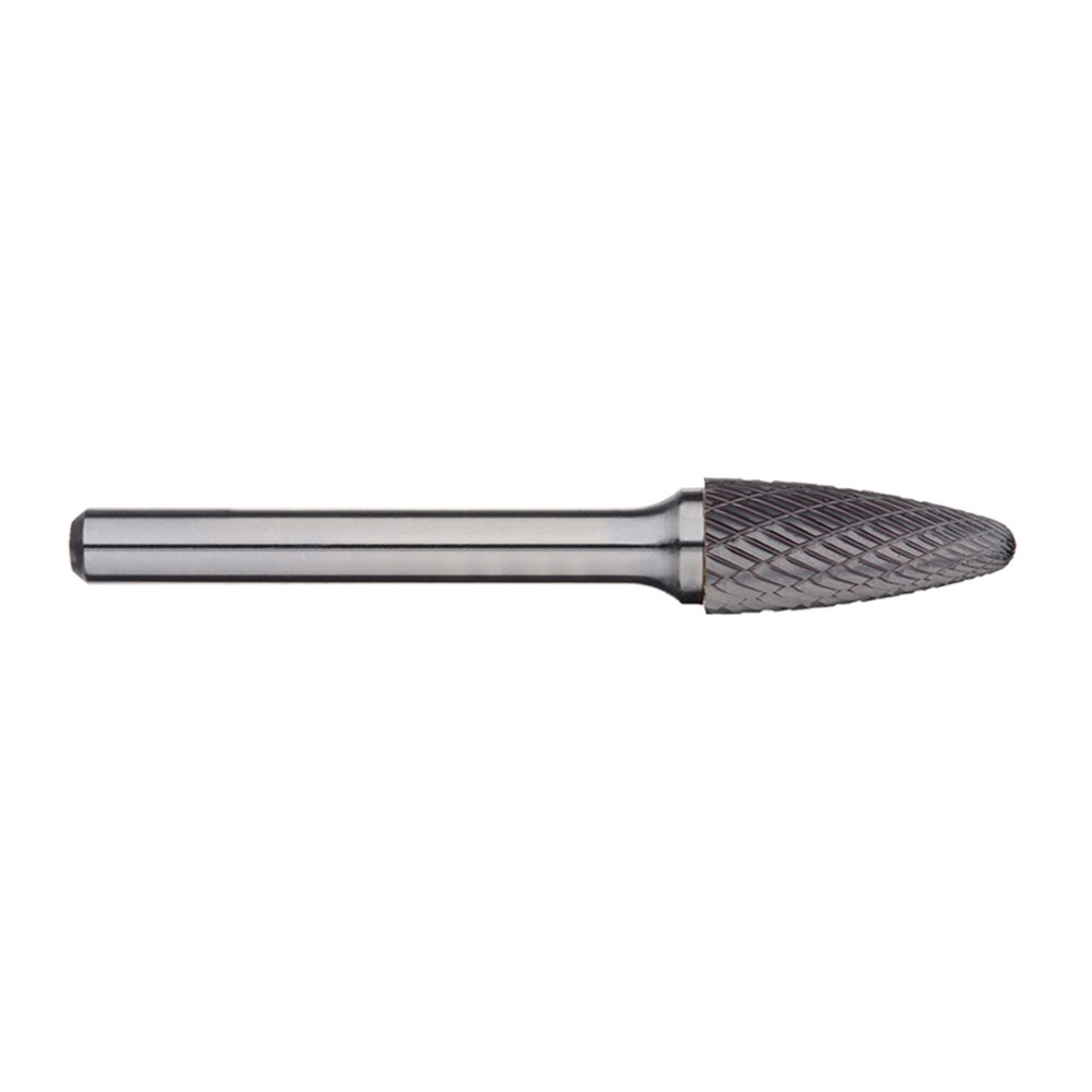 3/8 Inch Tree Raduis Nose Carbide Burr - 6 Inch Long