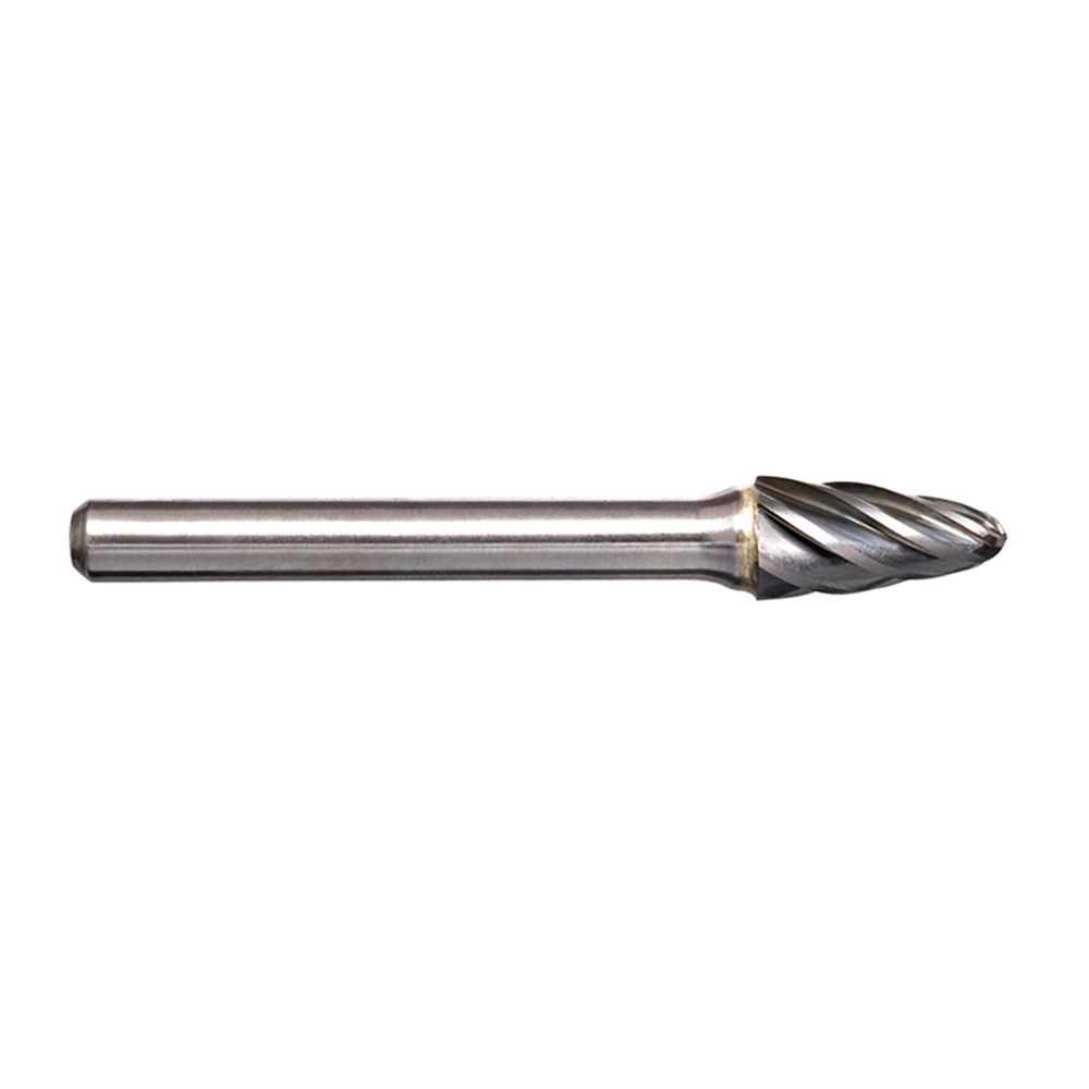 1/2 Inch Tree Radius Nose Carbide Burr - Aluminium Cut