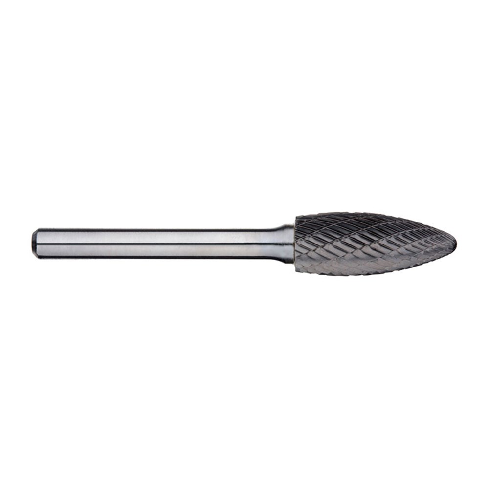 3/16 Inch Flame Carbide Burr, 1/8 Inch shank dia.